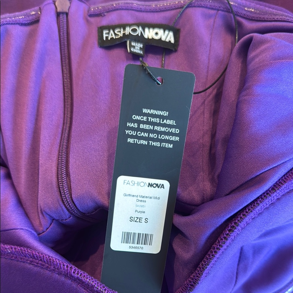 Fashion Nova Purple Sweetheart Slip Dress - Picture 12 of 14
